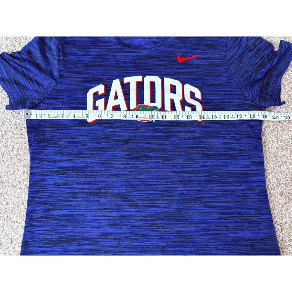 Nike Florida Gators Womens Lightweight Royal Blue Space Dye Dri-FIT T-Shirt L